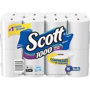 image:imageScott 1000 Toilet Paper 18 Rolls SepticSafe 1Ply Toilet Tissue16 Count Pack of 1