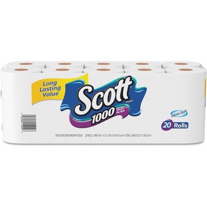 image:imageScott 1000 Toilet Paper 18 Rolls SepticSafe 1Ply Toilet Tissue20 Count Pack of 2