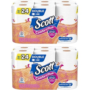 image:imageScott ComfortPlus Toilet Paper 48 Triple Rolls 231 Sheets per Roll SepticSafe 1Ply Toilet Tissue231 sheets Pack of 24