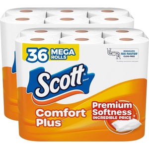 image:imageScott ComfortPlus Toilet Paper 48 Triple Rolls 231 Sheets per Roll SepticSafe 1Ply Toilet Tissue310 sheets Pack of 36