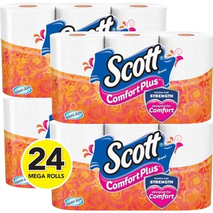 image:imageScott ComfortPlus Toilet Paper 48 Triple Rolls 231 Sheets per Roll SepticSafe 1Ply Toilet Tissue462 sheets Pack of 24