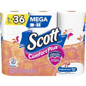 image:imageScott ComfortPlus Toilet Paper 48 Triple Rolls 231 Sheets per Roll SepticSafe 1Ply Toilet Tissue462 sheets Pack of 9