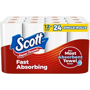image:imageScott Paper Towels ChooseASheet 6 Double Rolls  12 Regular Rolls 108 Sheets Per Roll100 Sheets Pack of 12