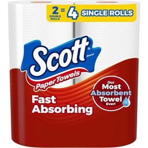 image:imageScott Paper Towels ChooseASheet 6 Double Rolls  12 Regular Rolls 108 Sheets Per Roll100 Sheets Pack of 2